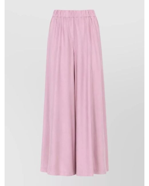Nude Pink Wide-Leg Trousers