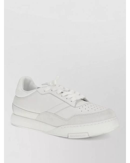 Givenchy White Leather Low-Top Sneakers for men
