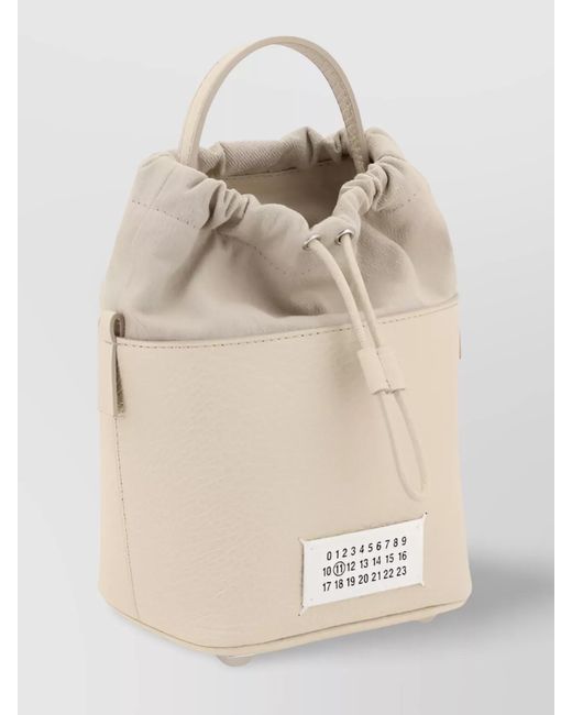 Maison Margiela Natural 5Ac Leather Bucket Bag