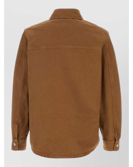 A.P.C. Brown Button-Up Long-Sleeved Jacket for men