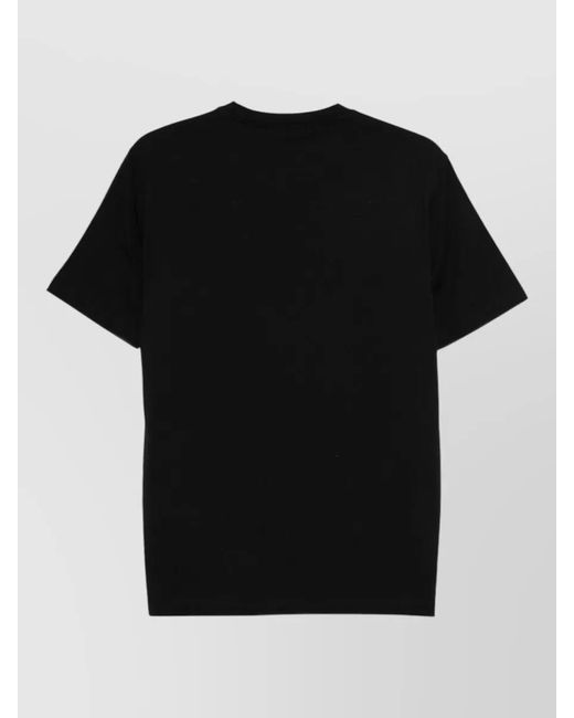 Emporio Armani Black Cotton Logo Print Short-Sleeve T-Shirt for men