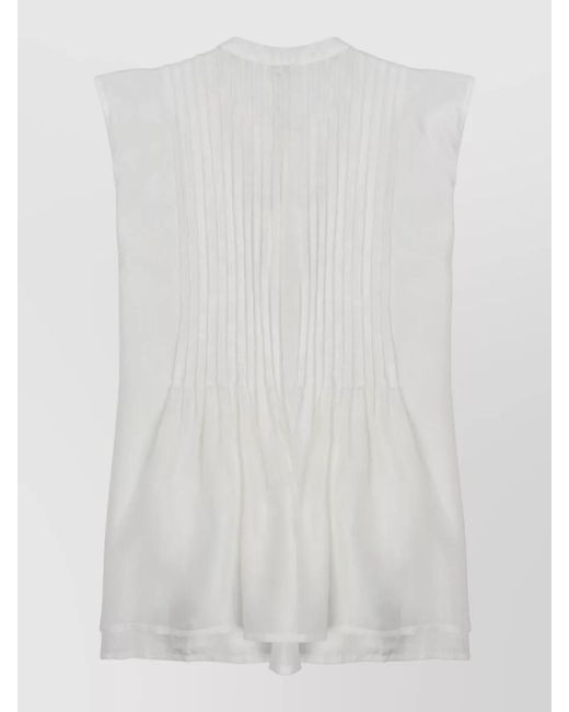P.A.R.O.S.H. White Silk Blouse