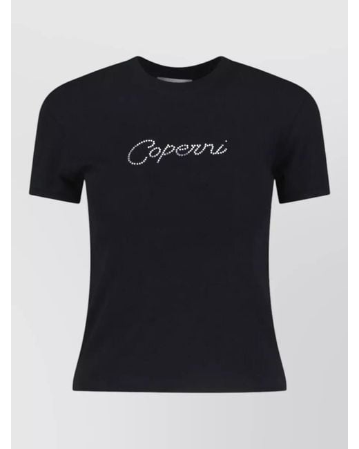 Coperni Black Cotton Short-Sleeve T-Shirt