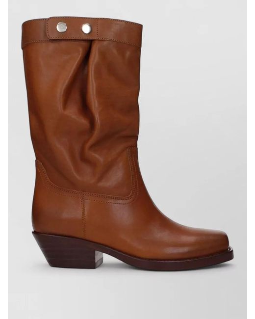 Isabel Marant Brown Leather Ankle Boots