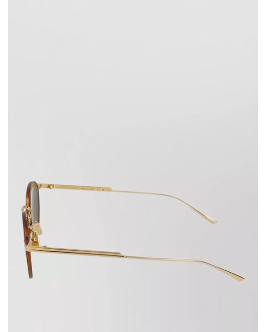 Bottega Veneta Metallic Round Sunglasses Bv1389S 004 for men