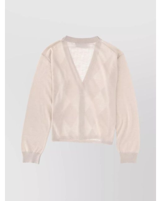 Our Legacy Natural Wool Cropped Cardigan