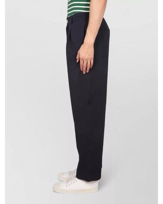 Howlin' By Morrison Blue Straight Leg Pants Button Front Belt Loops for men