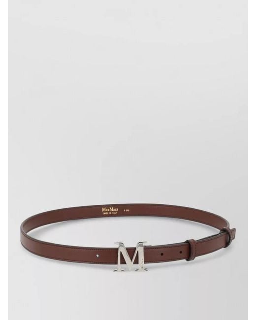 Max Mara Gray Leather Belt