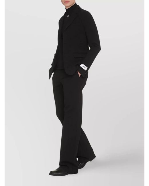 Dolce & Gabbana Black Single-Breasted Blazer for men