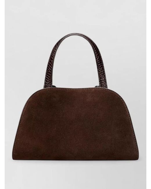 Tory Burch Brown Romy Small Suede Leather Shoulder Bag