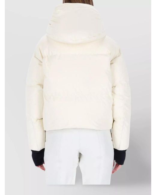 Moncler Natural Allesaz Ski Down Jacket With Hood