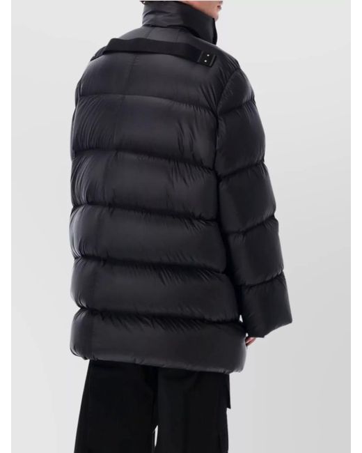 Rick Owens Black Turtle Coat Down Jacket for men