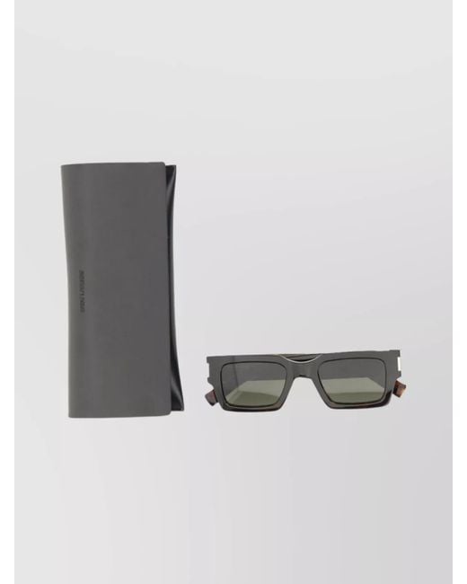 Saint Laurent Multicolor Geometric Rectangular Acetate Sunglasses for men