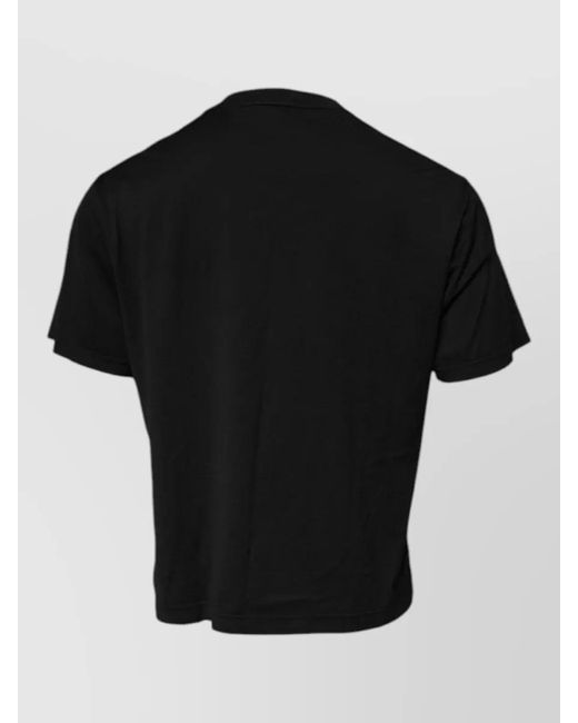 Dolce & Gabbana Black Cotton Logo-Print Crew-Neck T-Shirt for men