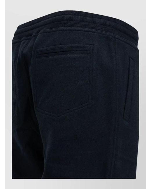 Brunello Cucinelli Blue Cashmere Lounge Pants Back And Side Pockets for men