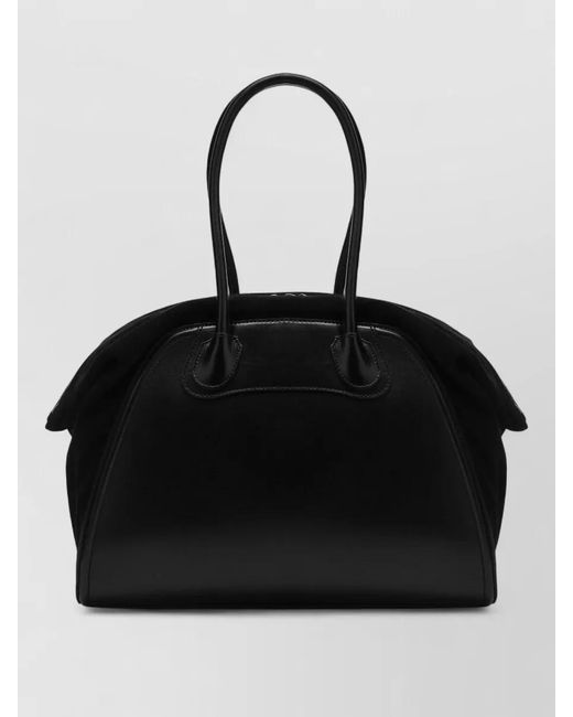 Vivienne Westwood Black Smooth Leather Tote Bag Structured Shape