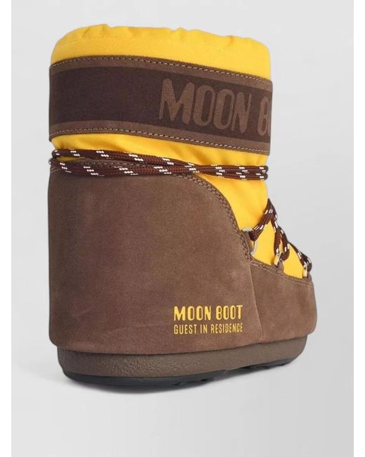 Moon Boot Gray Icon Low High Platform Round Toe Boots