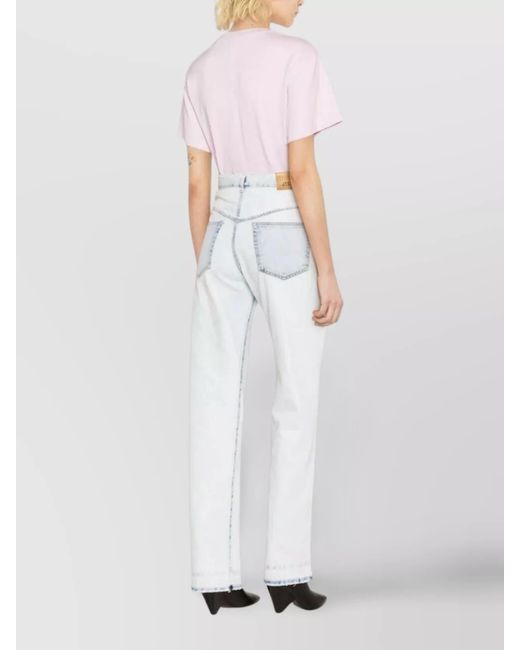 Isabel Marant White Straight-Leg Trousers