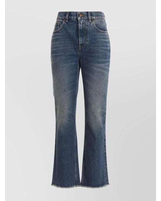 Golden Goose Deluxe Brand Blue Flared Trousers