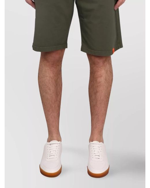Aspesi Green Cotton Deck Shorts for men
