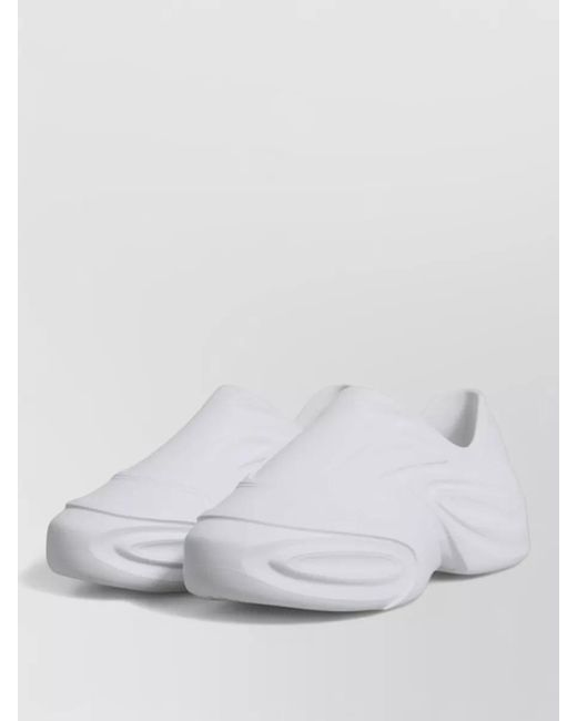 Dolce & Gabbana Gray Leather Slip-On Sneakers for men