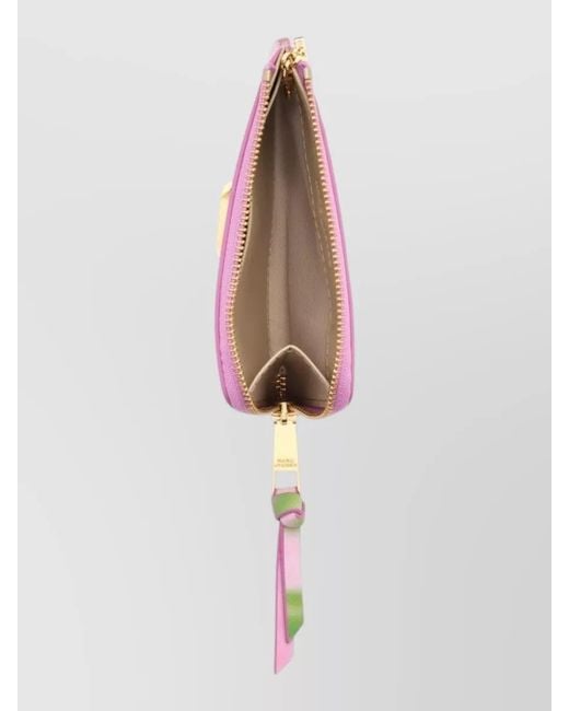 Marc Jacobs Pink Compact Wallet Keychain Attachment Accessory