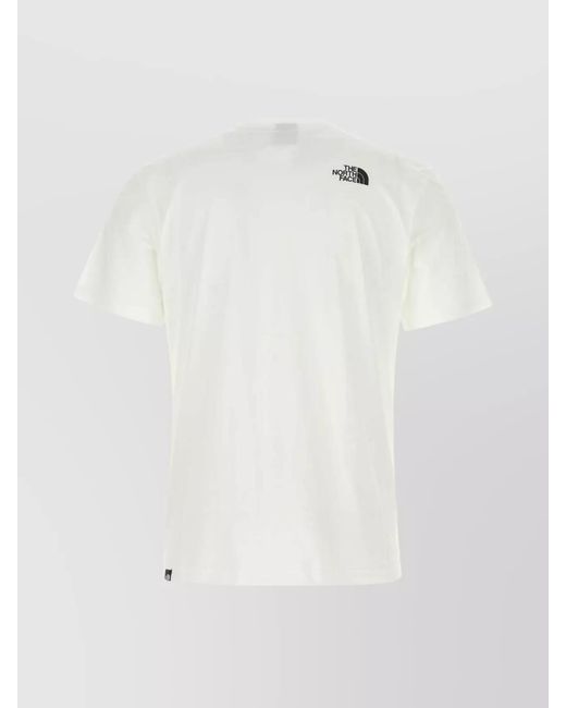 The North Face White Cotton Blend T-Shirt for men