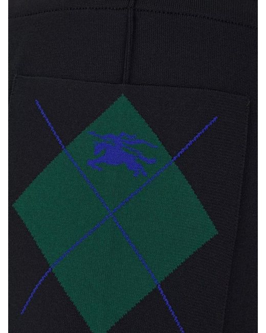 Burberry Blue Stretch Joggers for men
