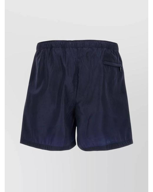 Valentino Garavani Blue Printed Swim Shorts for men