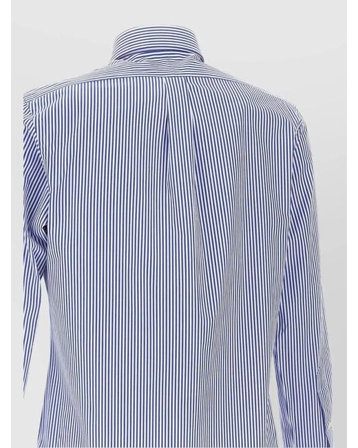 Polo Ralph Lauren Blue Tailored Stretch Cotton Shirt for men