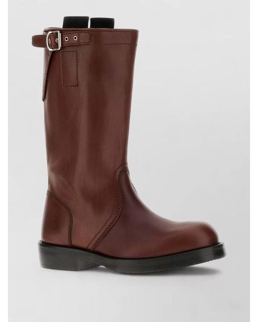 Dries Van Noten Brown Leather Boots
