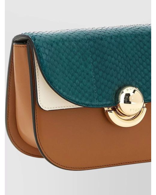 Furla Green Mini Leather Crossbody Bag
