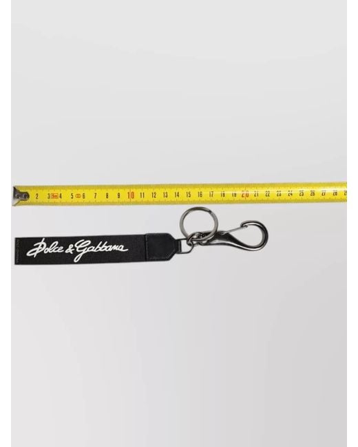 Dolce & Gabbana Metallic Dg Logo Strap Keyring Accessory for men