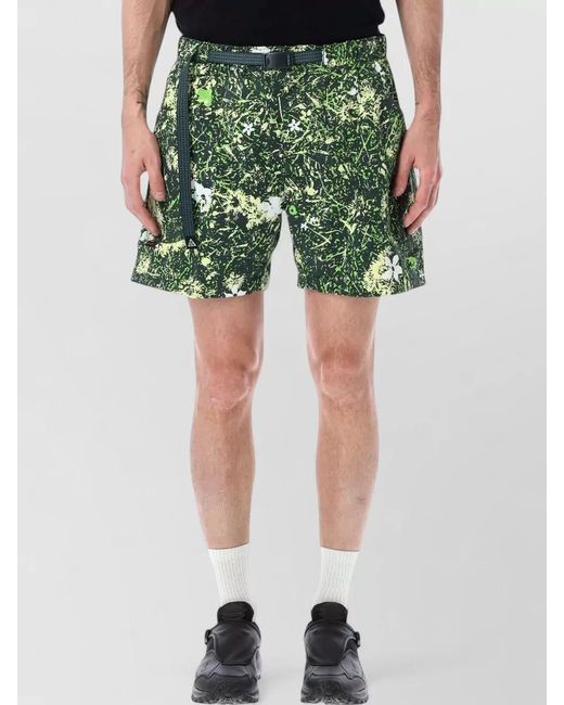 Nike Green Acg Dolomiti Shorts Graphic Print Pockets for men