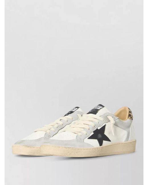 Golden Goose Deluxe Brand Natural Star Lace Up Sneakers Low Top for men