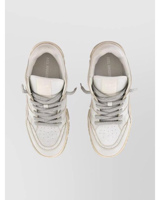 Axel Arigato Gray Leather Low-Top Sneakers for men