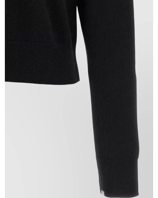 Extreme Cashmere Black March 475 Crew Neck Cropped Sweater