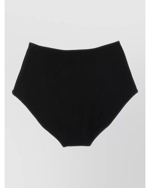 Norma Kamali Black High-Rise Bikini Briefs