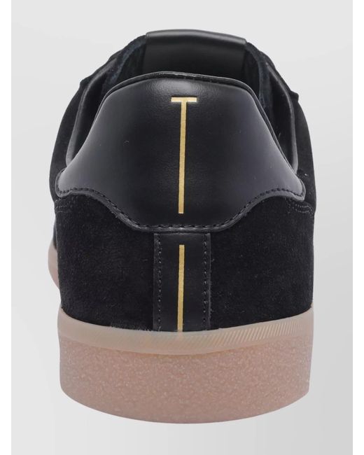 Tom Ford Black Suede Leather Low-Top Sneakers for men