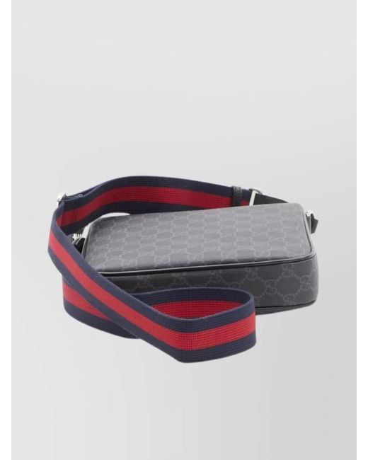 Gucci Gray Canvas Shoulder Bag for men