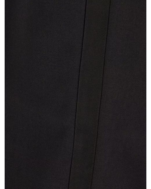 Maison Margiela Black Wool Mohair Straight-Leg Trousers for men