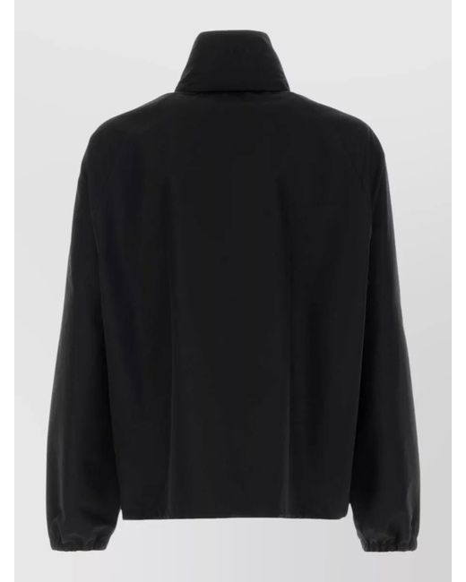 Gucci Black Cotton Hooded Zip Jacket for men