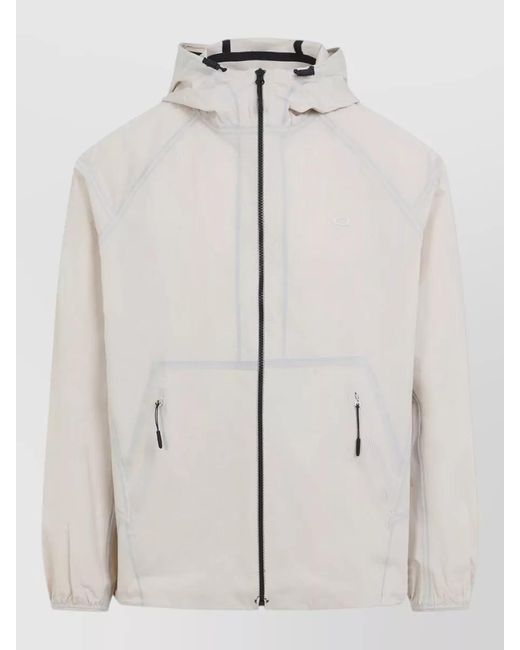 Oakley White Hooded Raincoat for men