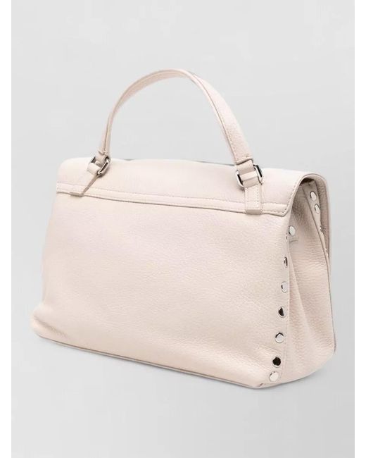 Zanellato Natural Daily Small Leather Shoulder Bag Top Handle