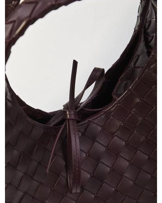 Bottega Veneta Gray Campana Small Leather Tote Bag