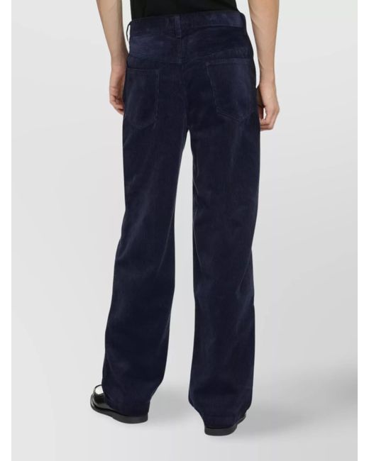 Isabel Marant Blue Corduroy Trousers for men