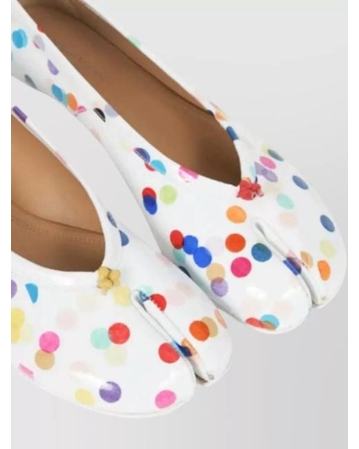 Maison Margiela Multicolor Tabi Toe Ballerina Flats Polka Dot