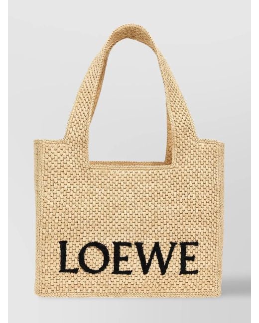 Loewe Natural Paula's Ibiza 'Slit' Tote Bag