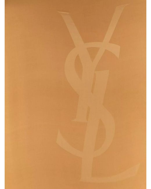 Saint Laurent White Silk Square Scarf