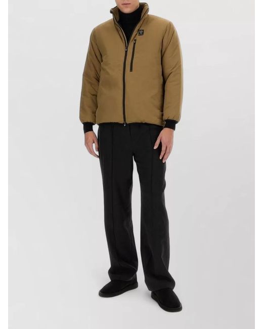 South2 West8 Natural Jacket Logo High Collar Chest Pocket for men